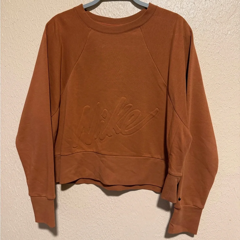 Nike Women's Dry‎ fit Crewneck Cropped Training Pullover Size large